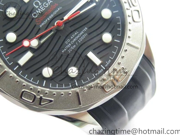 0121 BestValue Seamaster Diver 300M Nekton VSF 1:1 Best Edition Black Dial on Black Rubber Strap A 7886